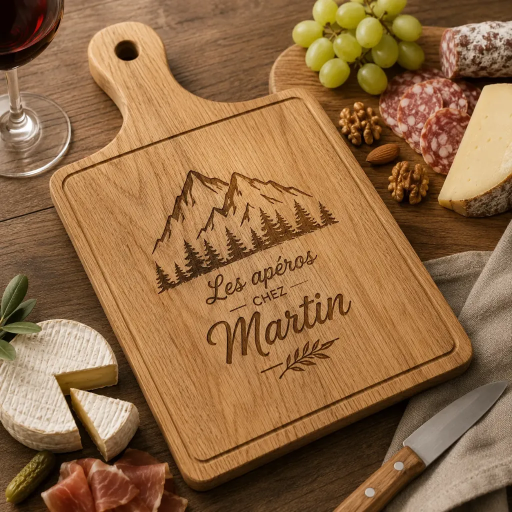 Planche apéro / à découper gravée
