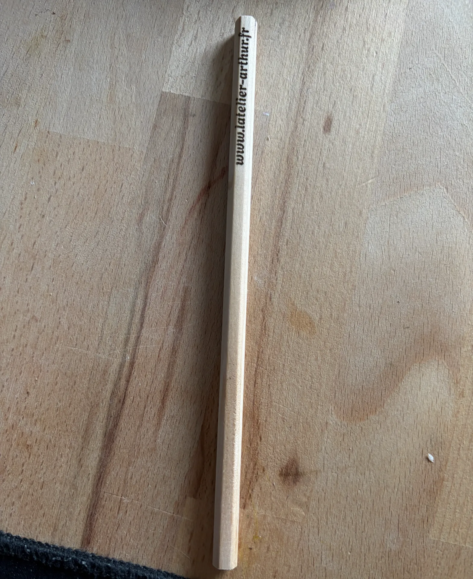 Personalised wooden pencil